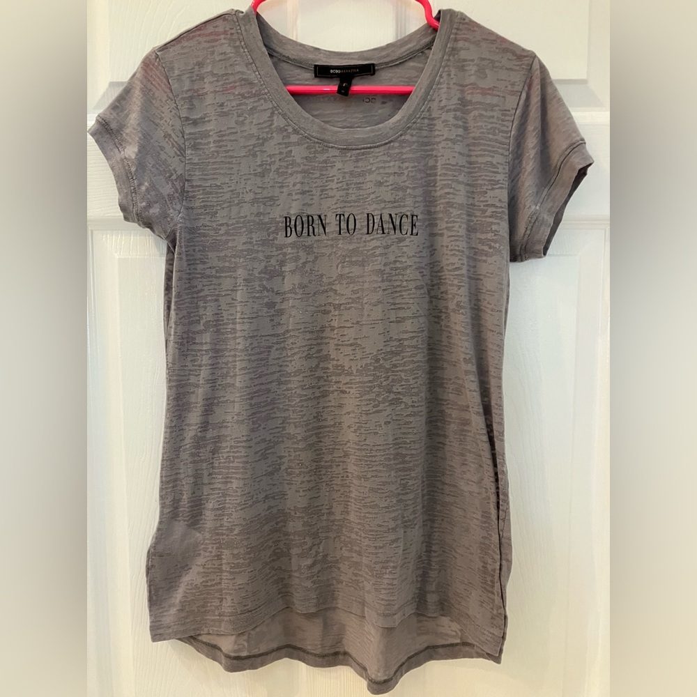 BCBGMaxAzria Heather Gray top